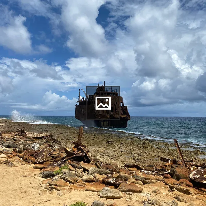 Oil tanker wreck on Klein Curaçao