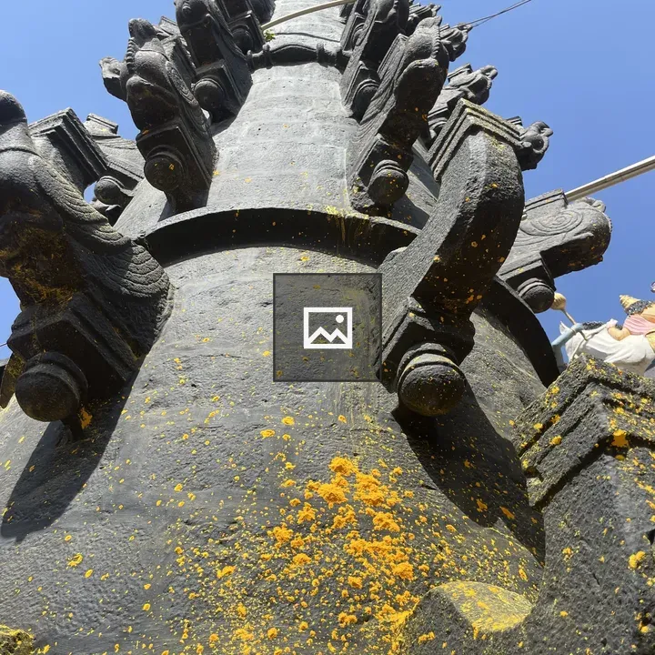 Stone Pillar with Carved Details