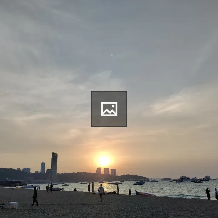 Sunset at Pattaya Beach