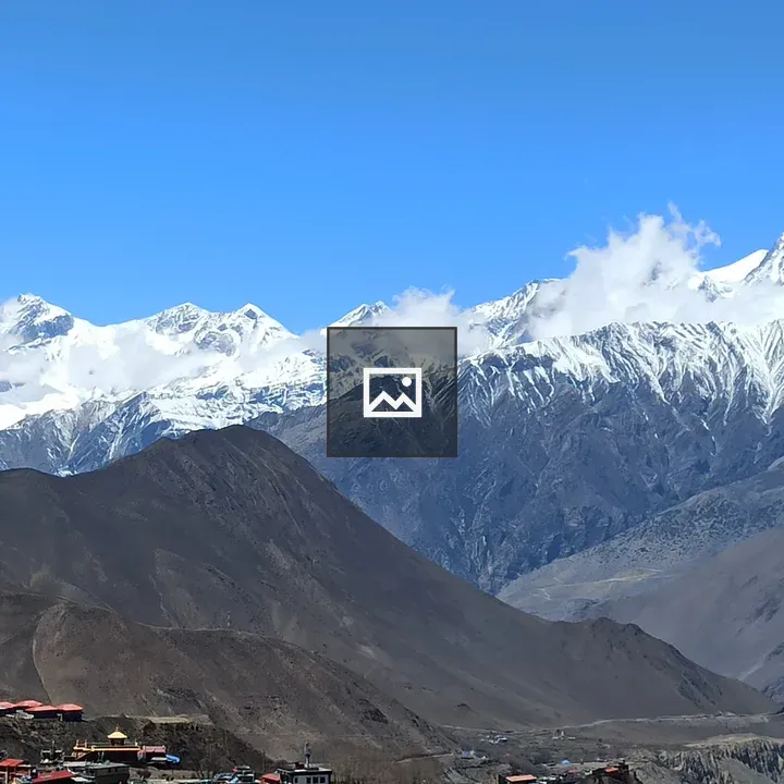 Snow-capped Nepal Mountains View