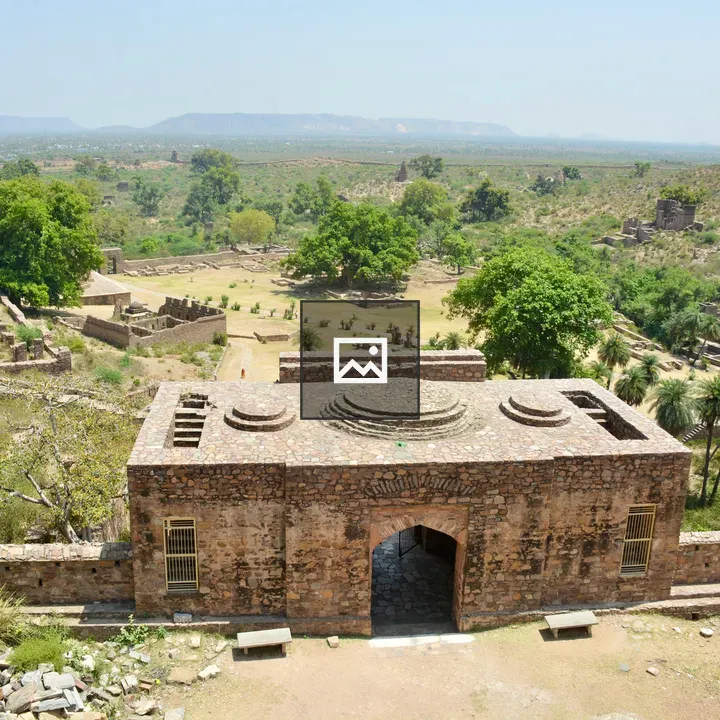 Bhangarh Fort Outer Walls Landscape