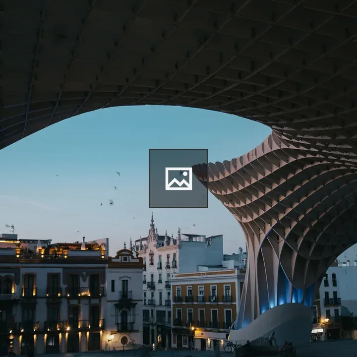 View of Setas de Sevilla at Sunset