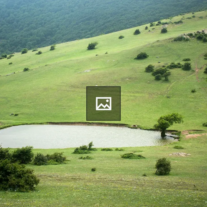 Lake at hilltop in Iran north jungle