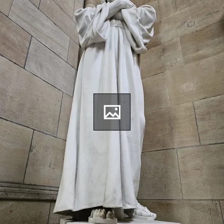 Full-body marble statue of Jesus Christ