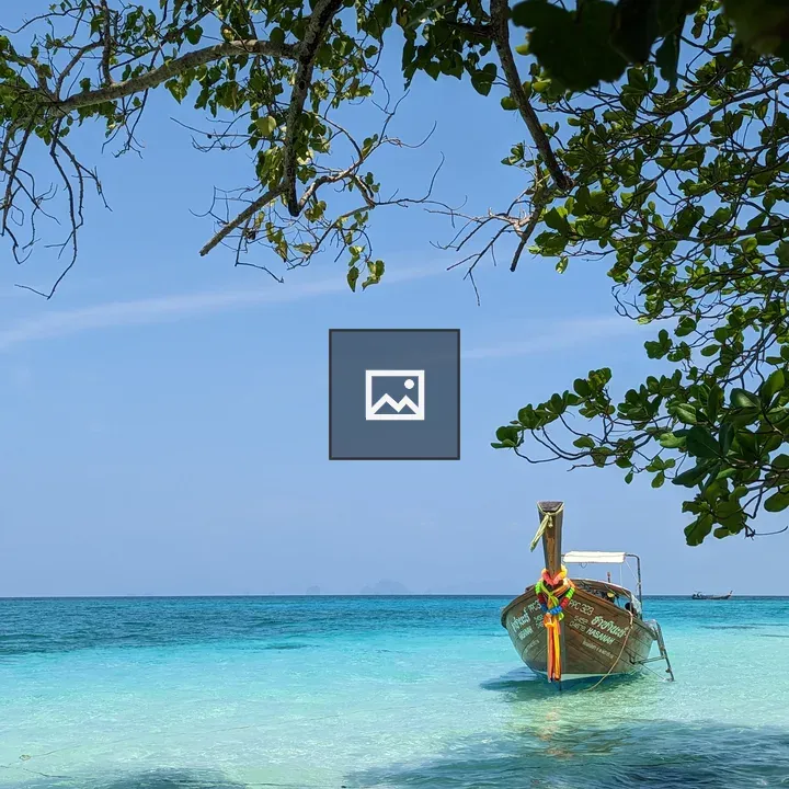 Brown boat on the sea