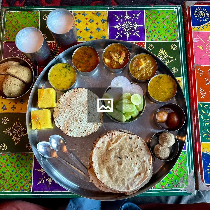 Rajsthani Food Thali Plate