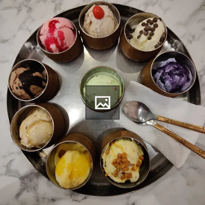 Ice cream thali collection