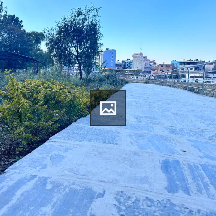 Walking trail near Bagmati Corridor