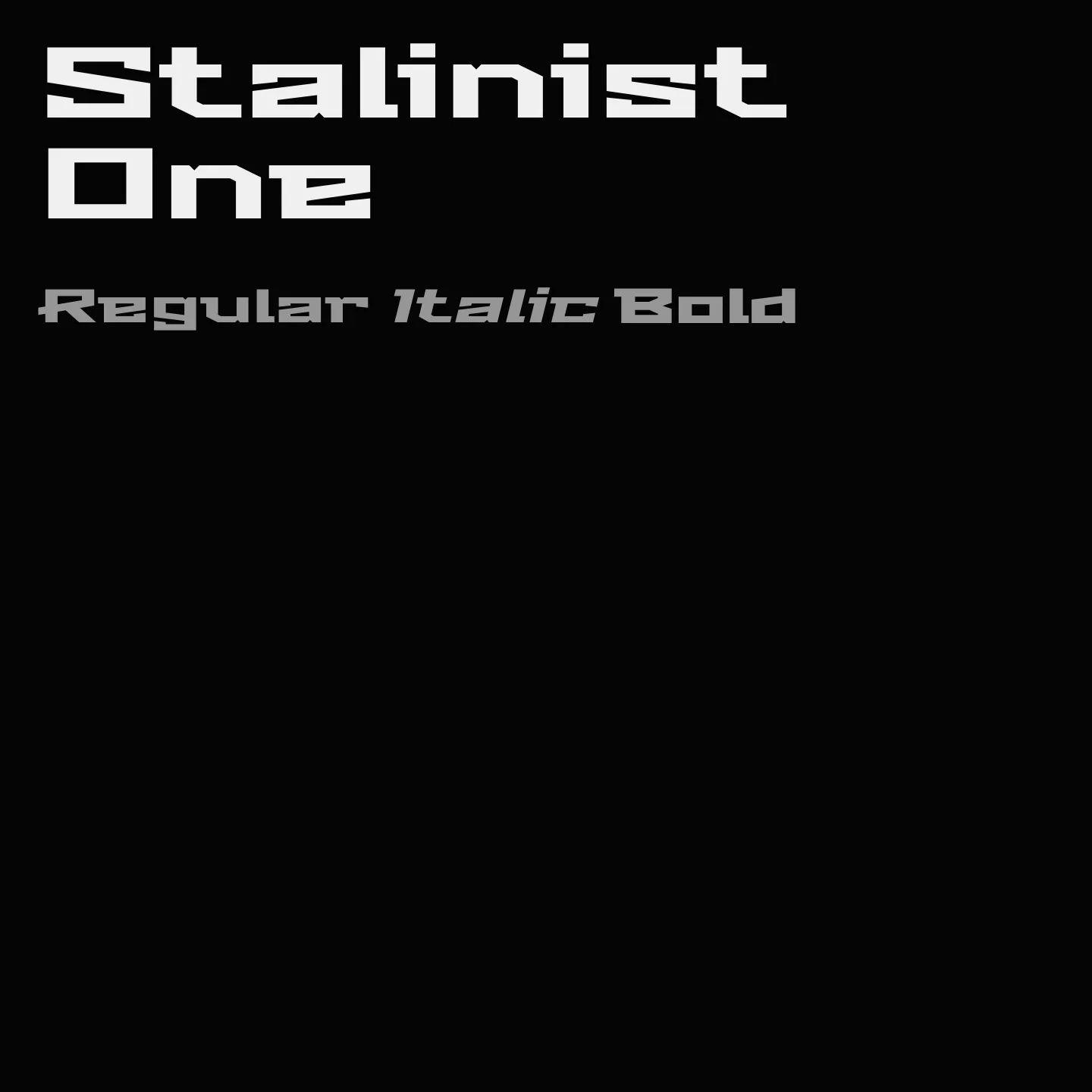 Stalinist One