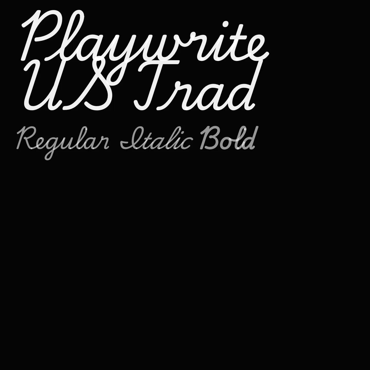 Playwrite US Trad