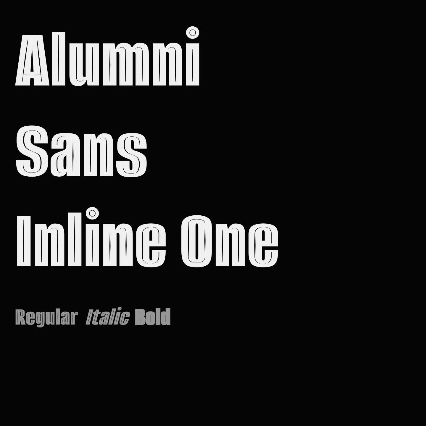 Alumni Sans Inline One