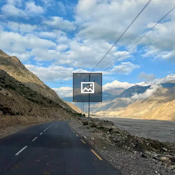 Winding mountain road