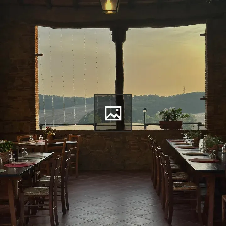 Cozy restaurant interior with window view