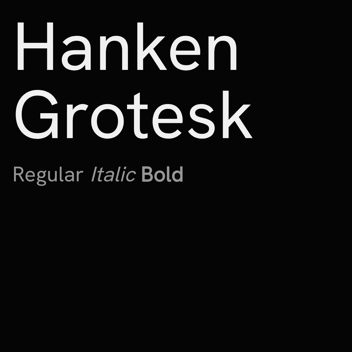 Hanken Grotesk