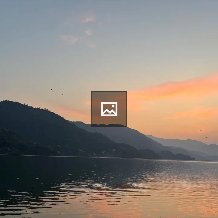 Serene lake at dusk
