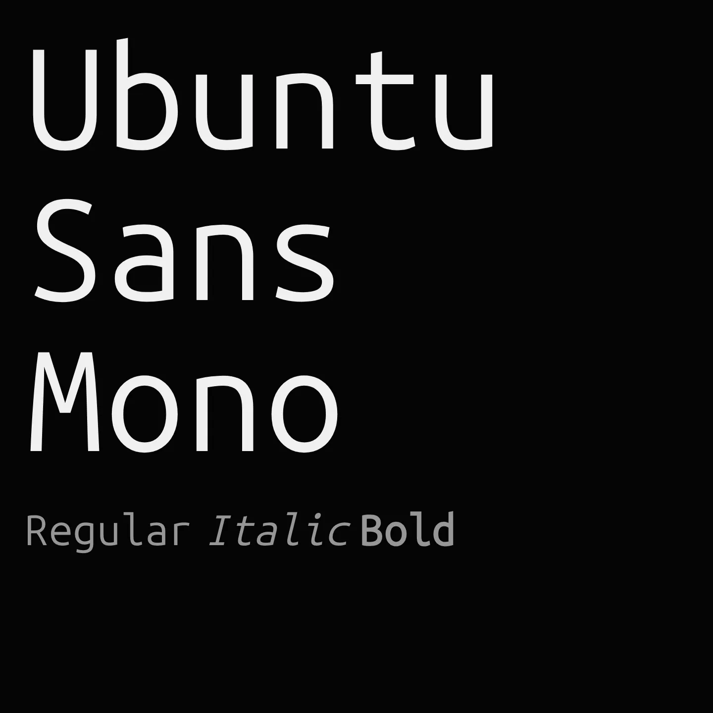 Ubuntu Sans Mono