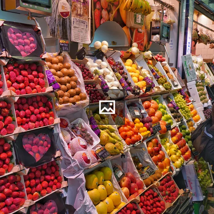 Woman at Local Fruit Market