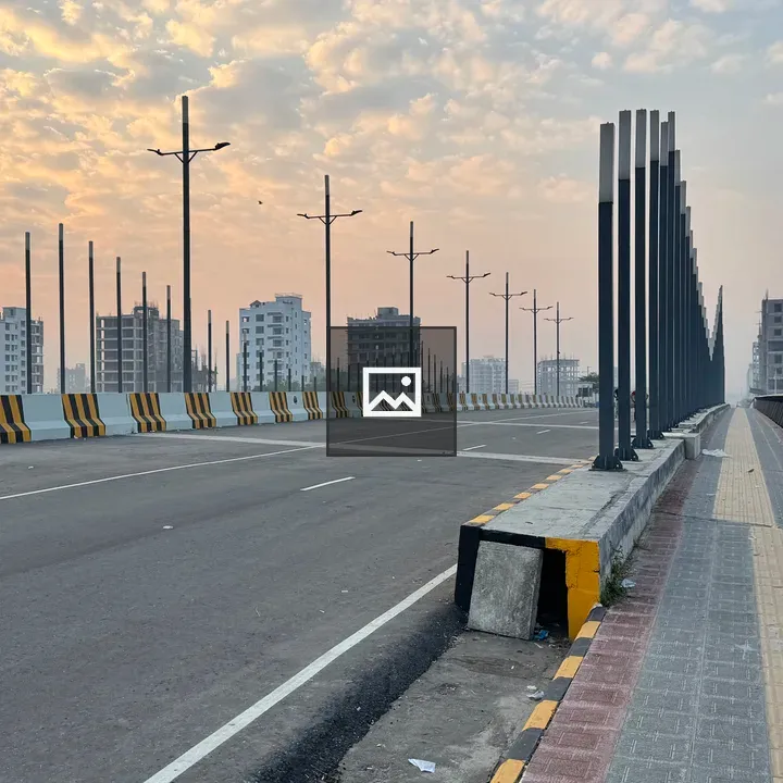 Bridge Toward City Skyline