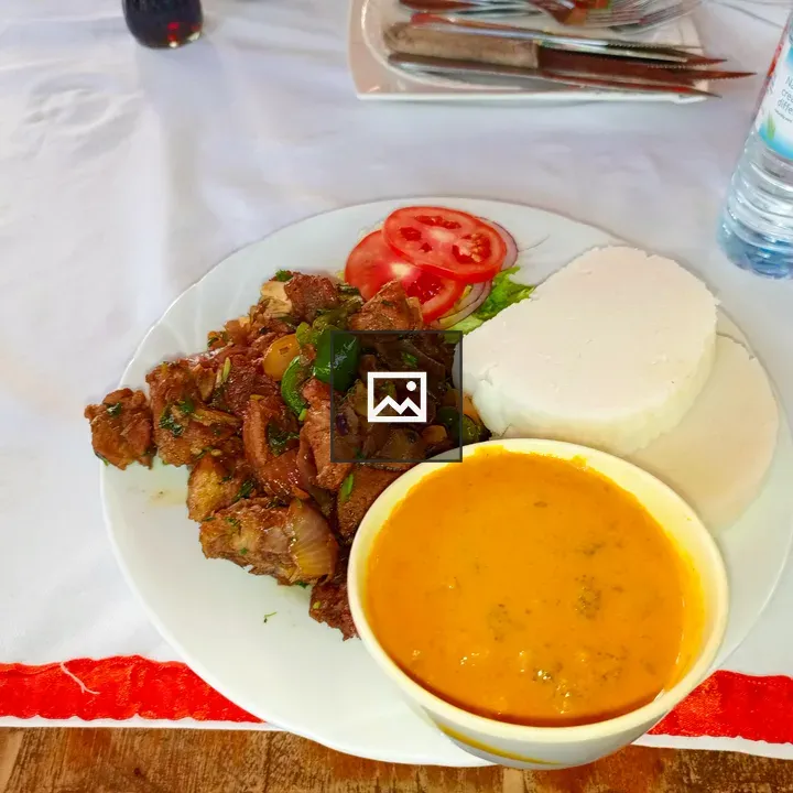 Beef with Peppers and Ugali