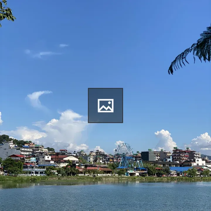 Calm Fewa Lake Scene