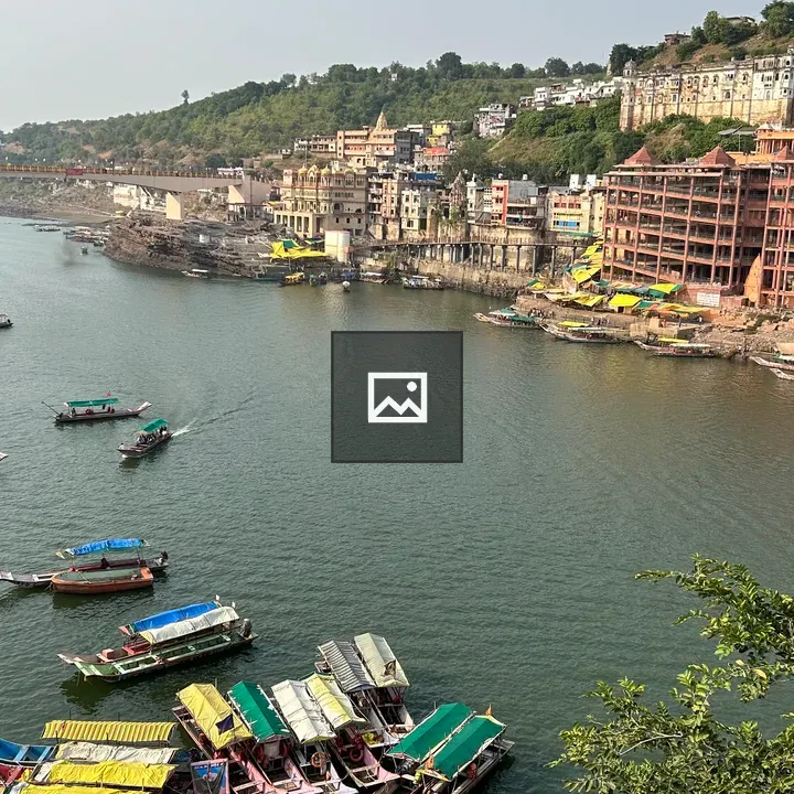 Water and Boats on a River Ghat