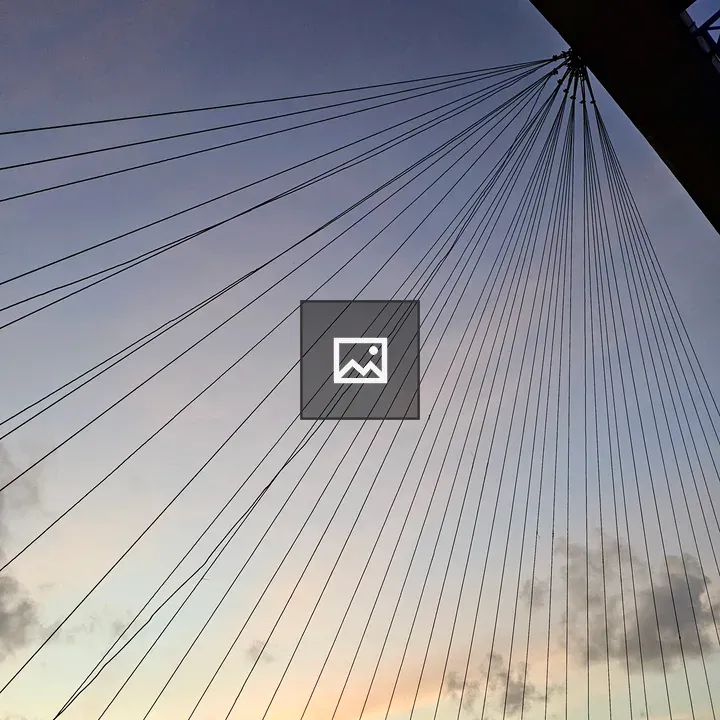 Steel bridge cables at Marine Drive