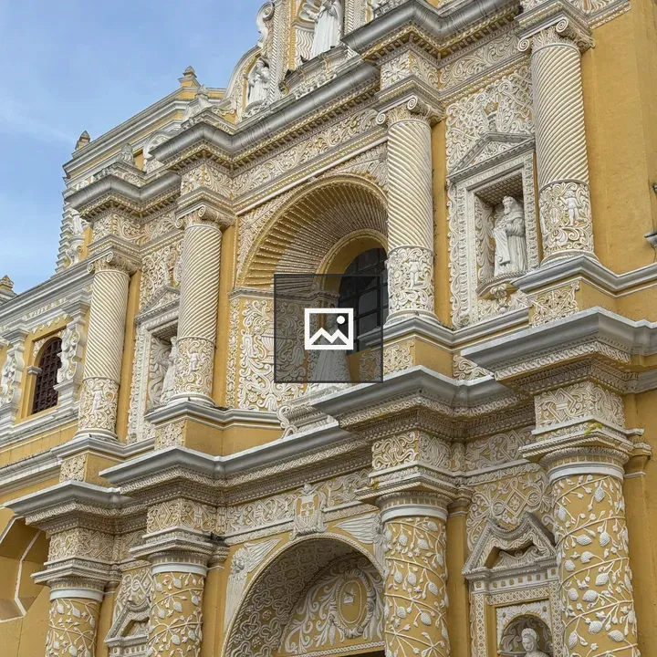 Historic church facade details