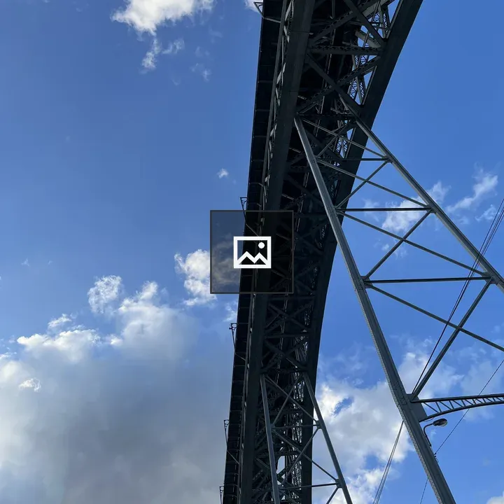 Underside of a Bridge Over Porto River