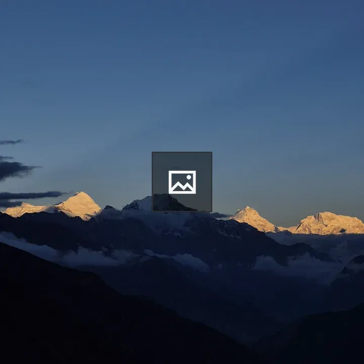 Snowy Mountain Peaks Twilight