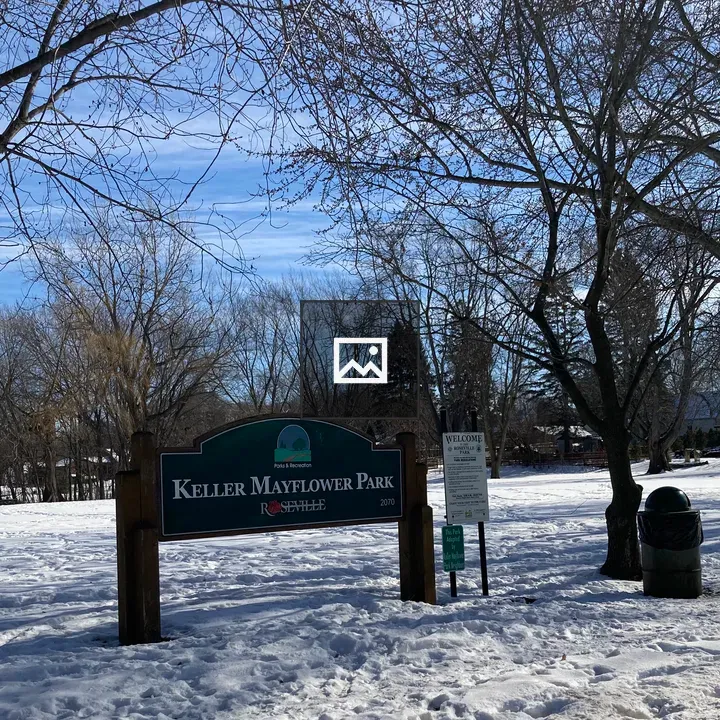 Snow Covered Twin Cities Park