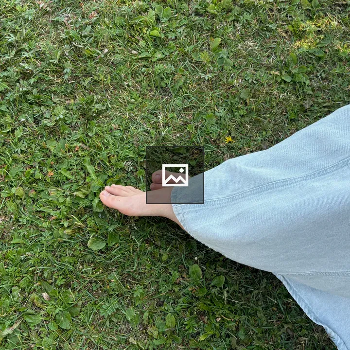 Blue Denim and Green Ground Cover