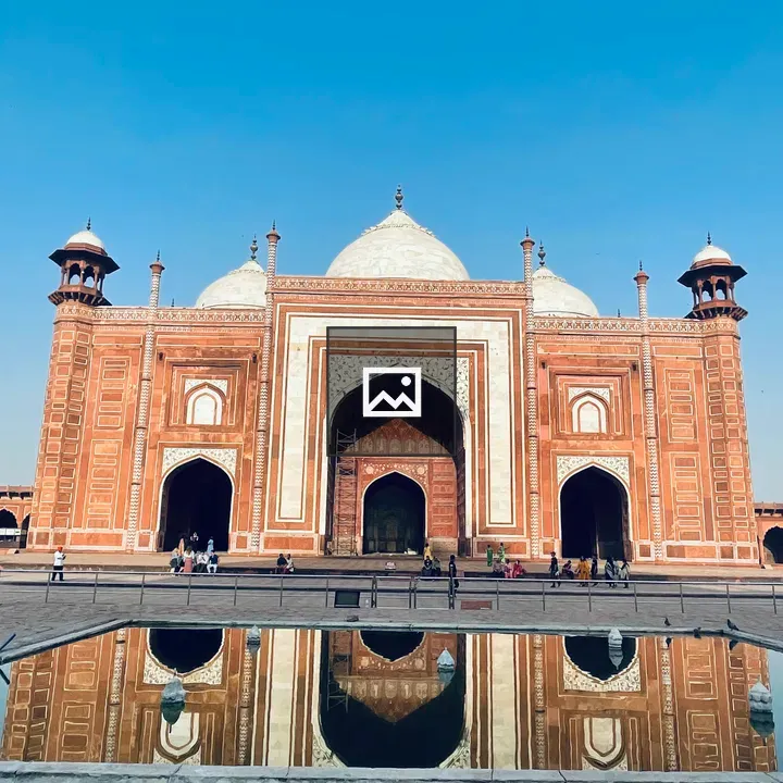 Entrance to Taj Mahal in Agra