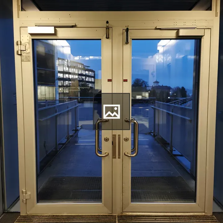 Early morning door entrance
