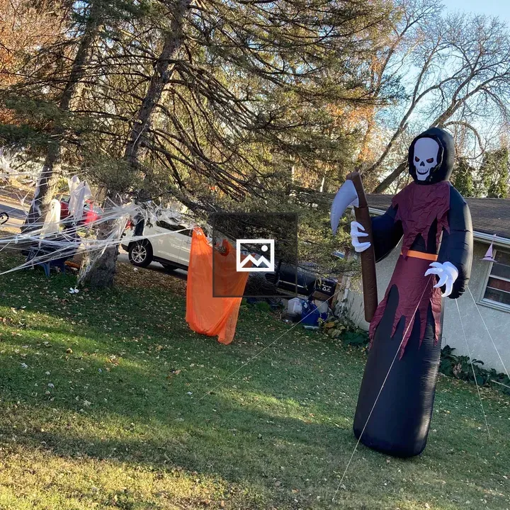 Halloween decoration in yard