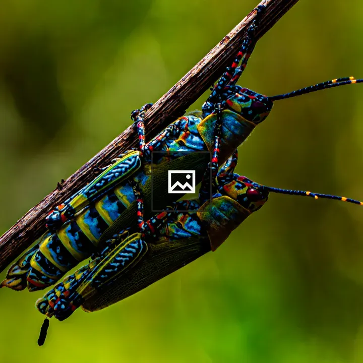 Ugandan grasshoppers macro