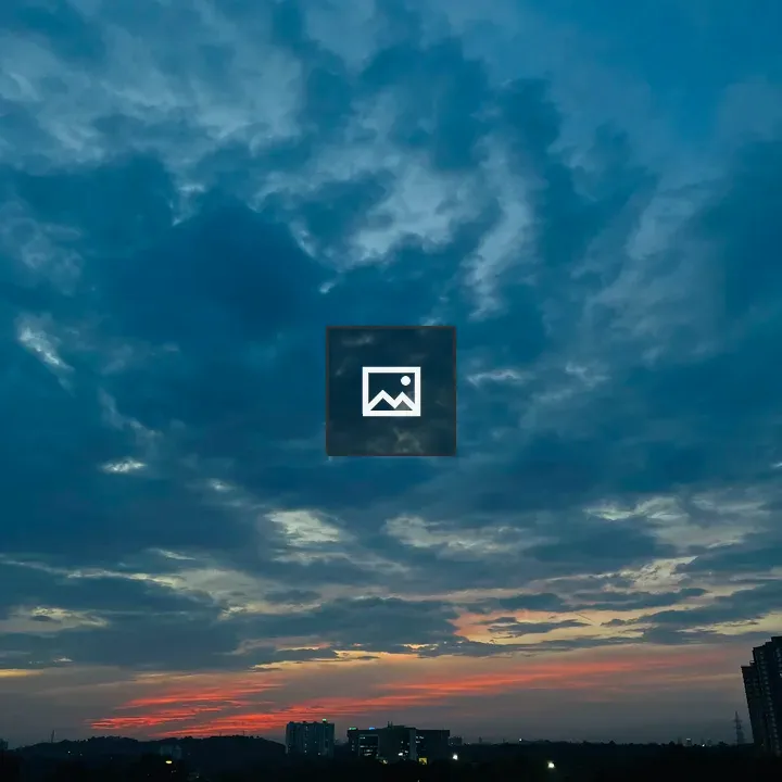 Red and blue sky