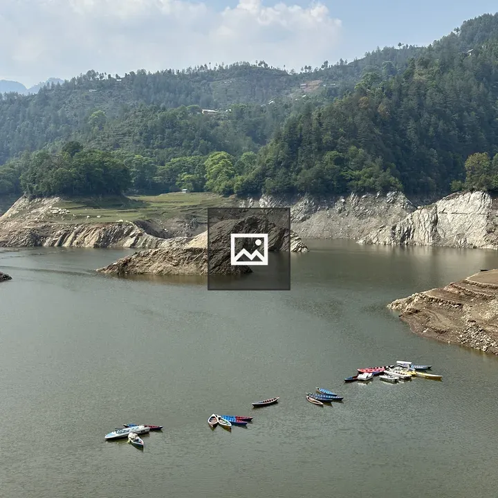Kulekhani dam view from hilltop