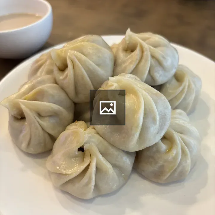 Dumplings on a Plate