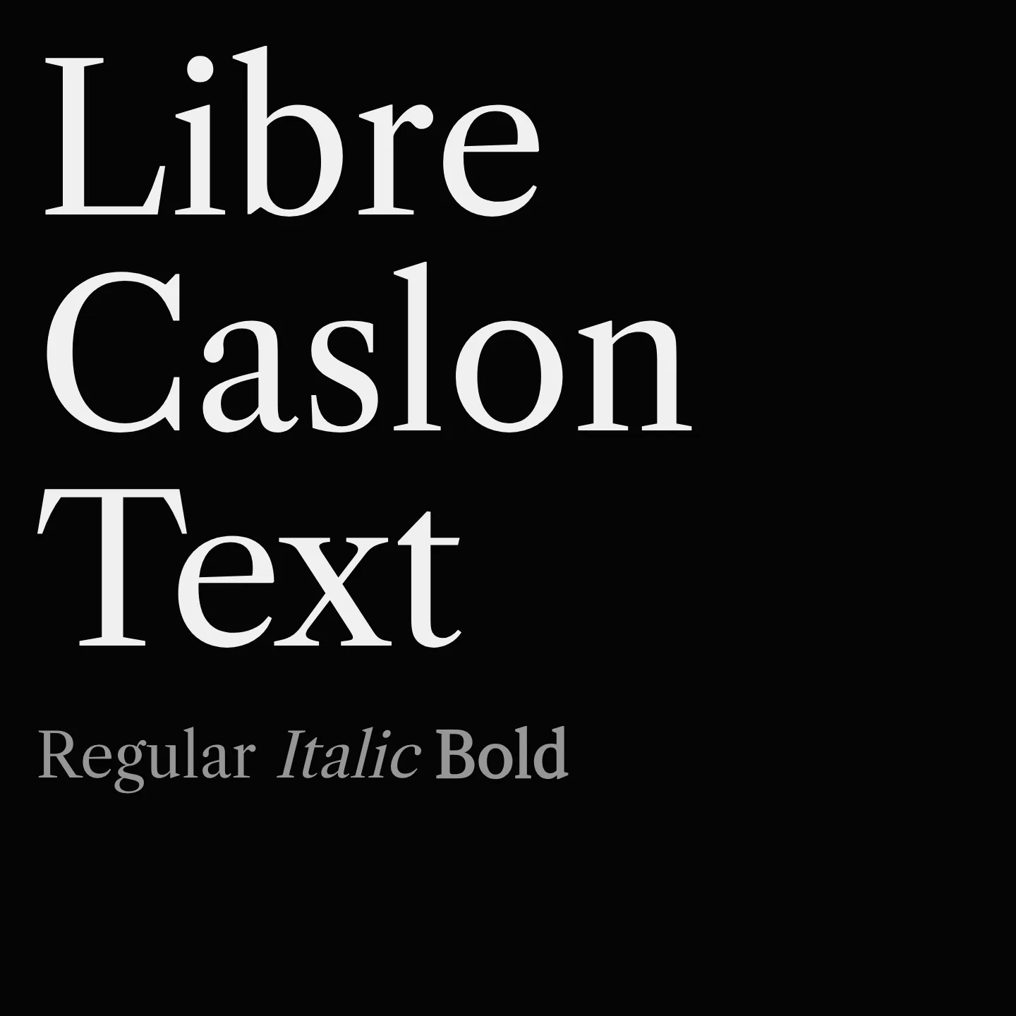 Libre Caslon Text