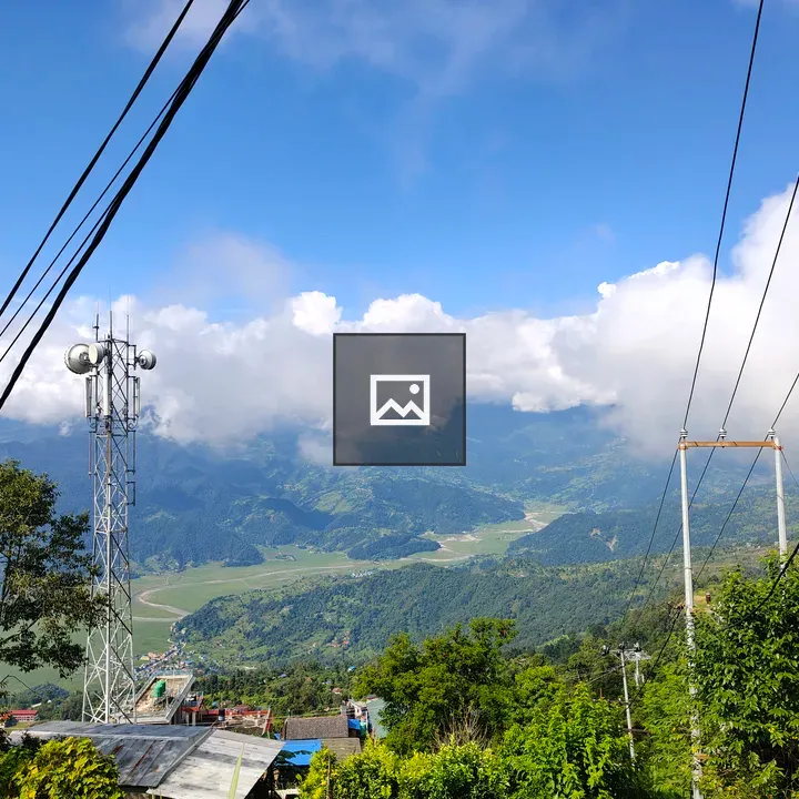 A tranquil mountain landscape