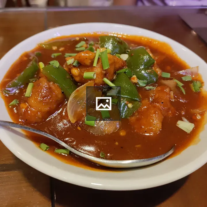 Chilli chicken dish photo