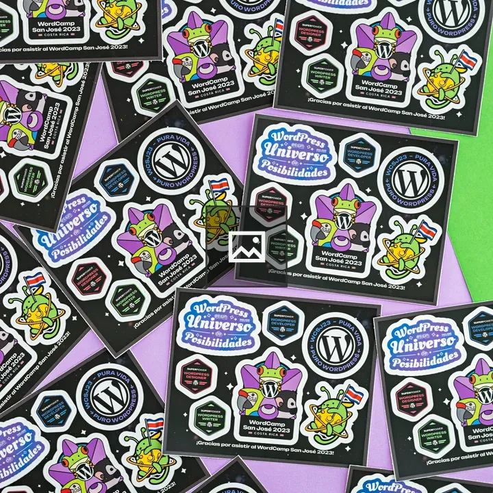 Wapuu Sticker Sheets Composition