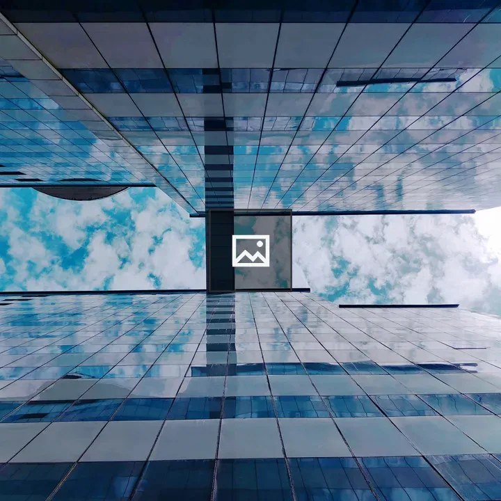 Reflection between Glass Buildings