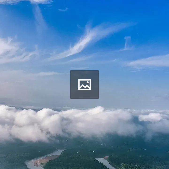 View point with blue sky