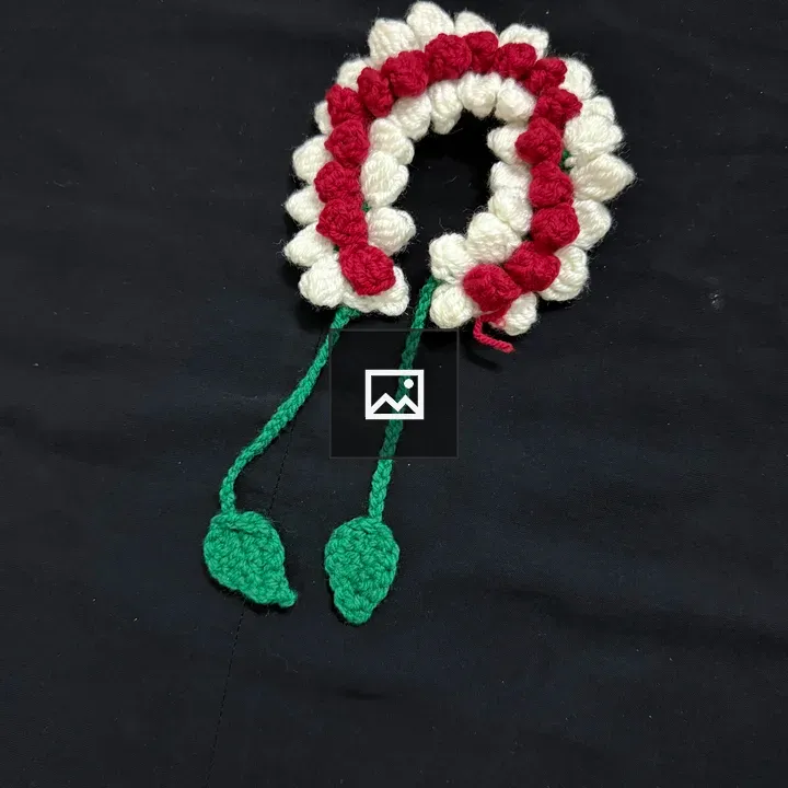 Crocheted Floral Garland