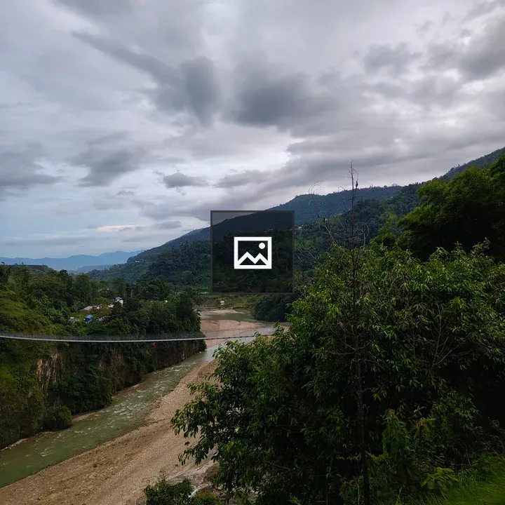 Bridge over a green valley