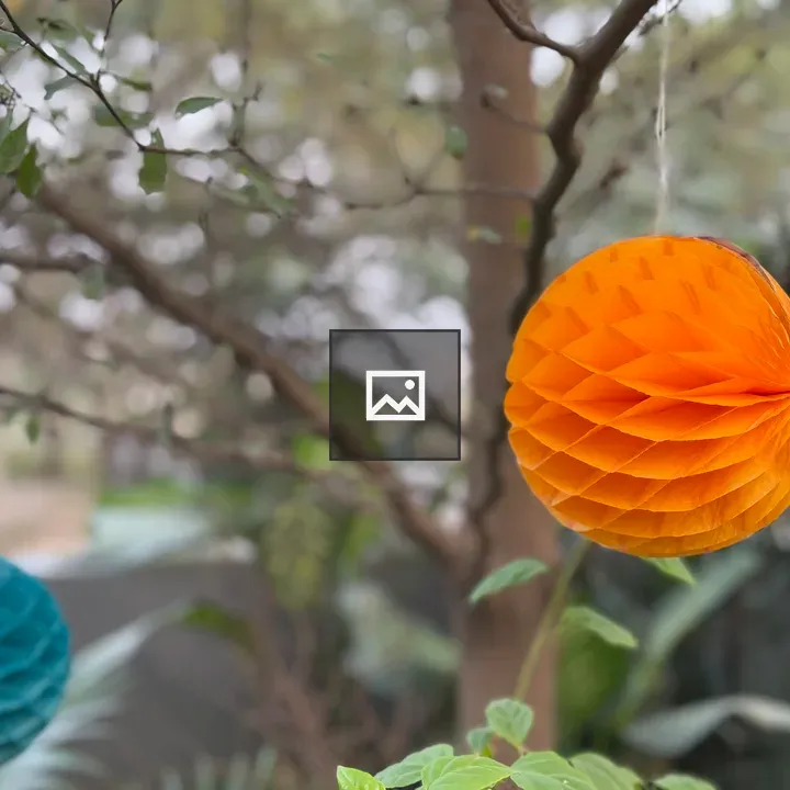 Colorful paper ball decorations
