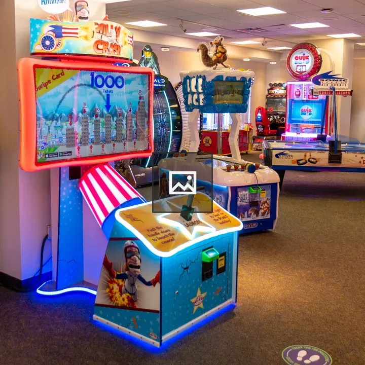 Arcade inside a hotel