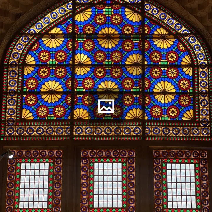 Stained Glass Window in Divankhaneh Mansion