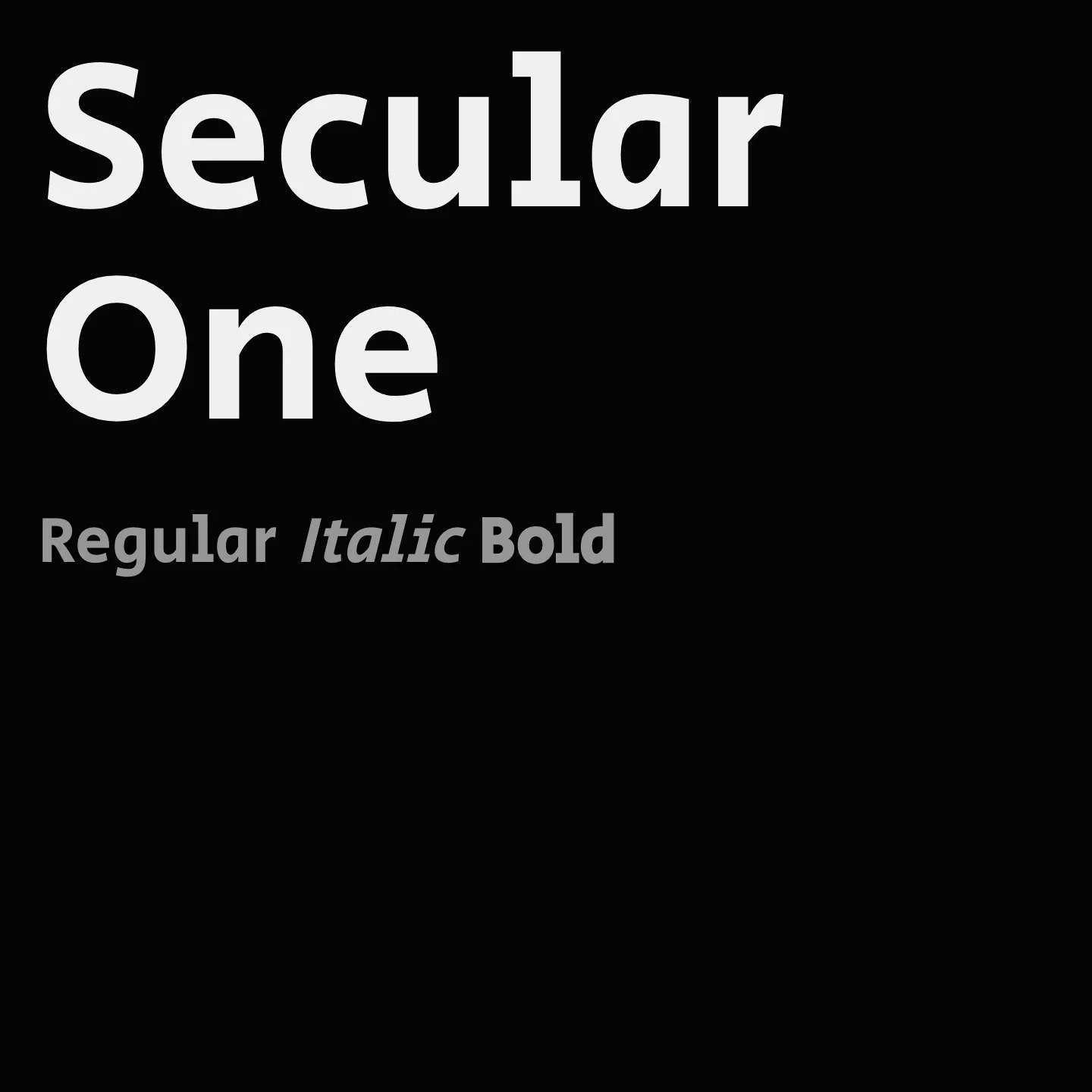 Secular One